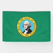 vlag van de staat Washington Spandoek (Horizontaal)