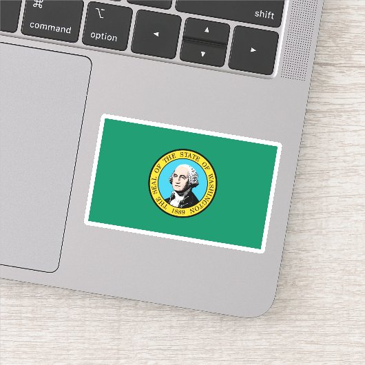 Vlag van de staat Washington Sticker (Detail)