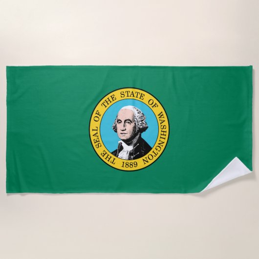 vlag van de staat Washington Strandlaken (Voorkant)