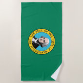 vlag van de staat Washington Strandlaken (Voorkant)