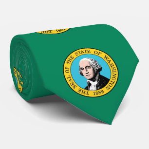 Vlag van de staat Washington Stropdas