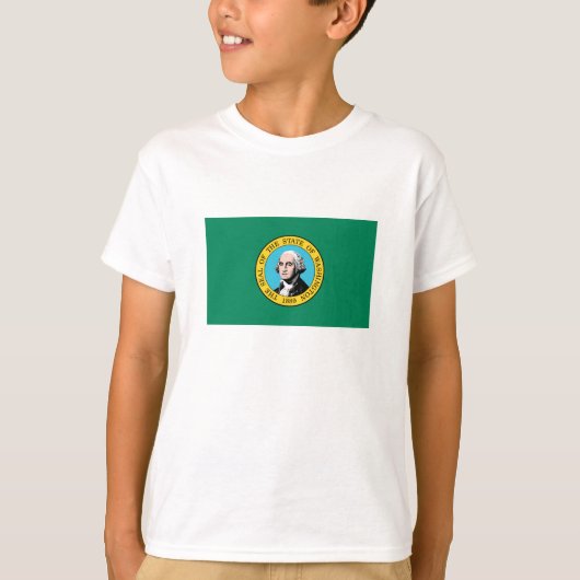 vlag van de staat Washington T-shirt (Voorkant)