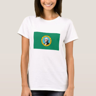 vlag van de staat Washington T-shirt