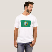 vlag van de staat Washington T-shirt (Voorkant volledig)