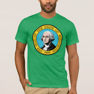 vlag van de staat Washington T-shirt