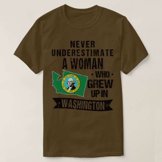 vlag van de staat Washington T-shirt (Design voorkant)