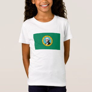 Vlag van de staat Washington T-shirt