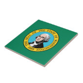 vlag van de staat Washington Tegeltje (Zijkant)