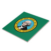 vlag van de staat Washington Tegeltje (Zijkant)