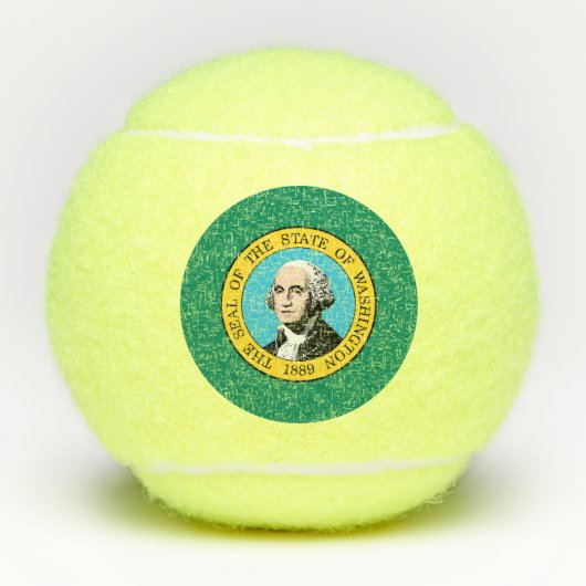 Vlag van de staat Washington Tennisballen (Voorkant)