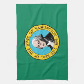 vlag van de staat Washington Theedoek (Verticaal)