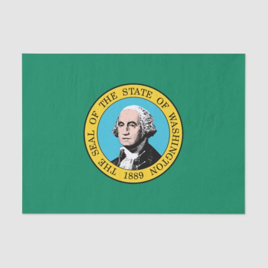 vlag van de staat Washington Tissuepapier (Voorkant)