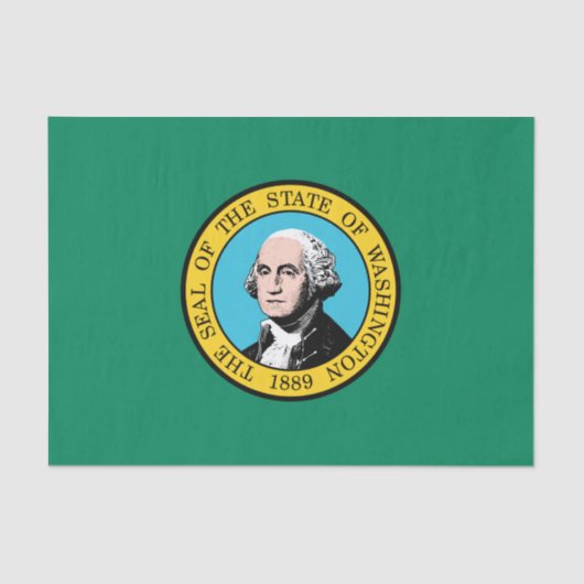 vlag van de staat Washington Tissuepapier (Voorkant)