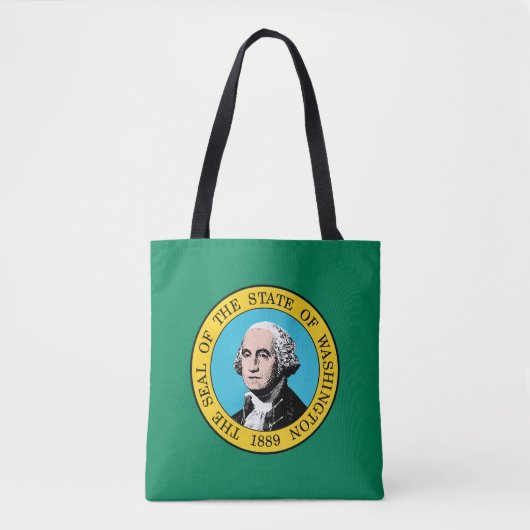 vlag van de staat Washington Tote Bag (Voorkant)