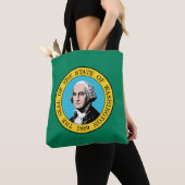 vlag van de staat Washington Tote Bag (Dichtbij)