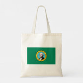 vlag van de staat Washington Tote Bag (Achterkant)