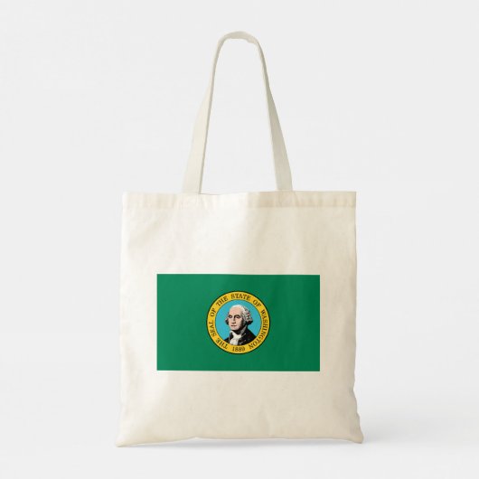 vlag van de staat Washington Tote Bag (Achterkant)