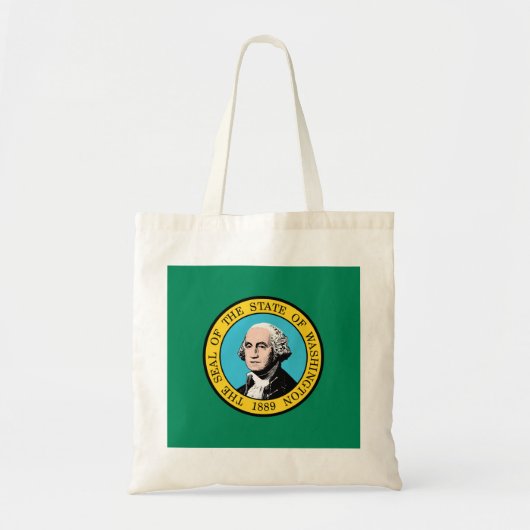 vlag van de staat Washington Tote Bag (Voorkant)