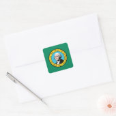 Vlag van de staat Washington Vierkante Sticker (Envelop)
