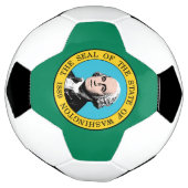 Vlag van de staat Washington Voetbal (Gedraaid)