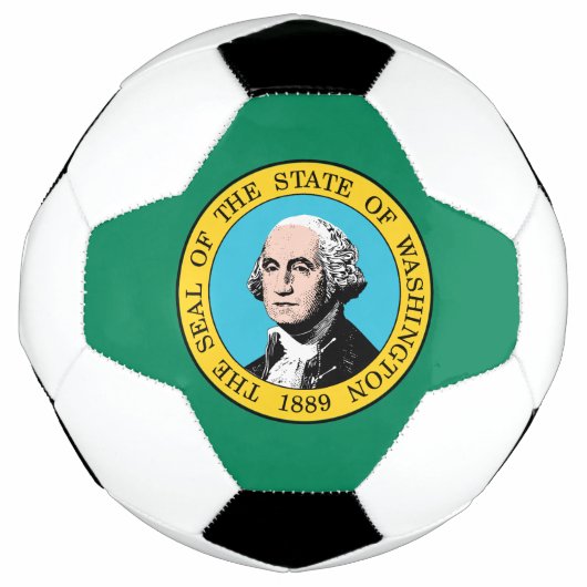 Vlag van de staat Washington Voetbal (Voorkant)