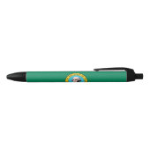 Vlag van de staat Washington Zwarte Inkt Pen (Bovenkant)