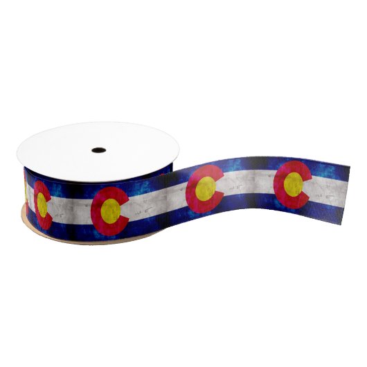 vlag van de staat Weathered Colorado Grosgrain Lint (Spoel)