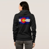  vlag van de staat Weathered Colorado Hoodie (Achterkant volledig)