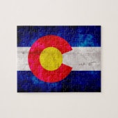  vlag van de staat Weathered Colorado Legpuzzel (Horizontaal)