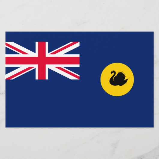 Vlag van de staat Western Australië Briefpapier (Voorkant)