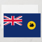 Vlag van de staat Western Australië Briefpapier (Voorkant / Achterkant)