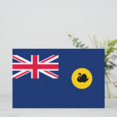 Vlag van de staat Western Australië Briefpapier (Staand voorkant)