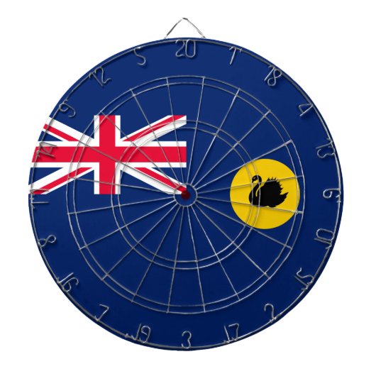 Vlag van de staat Western Australië Dartbord (Voorkant)