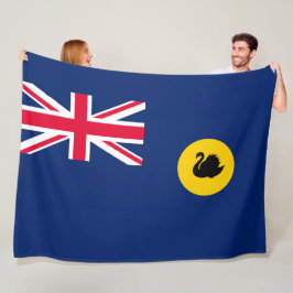 Vlag van de staat Western Australië Fleece Deken