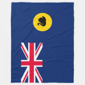 Vlag van de staat Western Australië Fleece Deken (Voorkant)