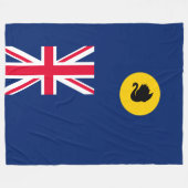Vlag van de staat Western Australië Fleece Deken (Voorkant (Horizontaal))