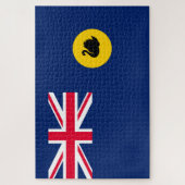 Vlag van de staat Western Australië Legpuzzel (Verticaal)
