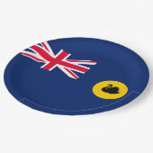 Vlag van de staat Western Australië Papieren Bordje (Gekanteld)