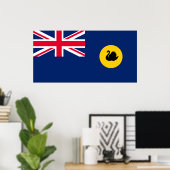Vlag van de staat Western Australië Poster (Thuiskantoor)