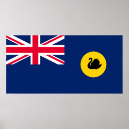 Vlag van de staat Western Australië Poster