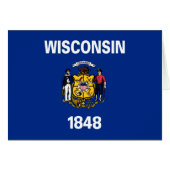 Vlag van de staat Wisconsin (Voorkant Horizontaal)