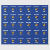 Vlag van de staat Wisconsin Cadeaupapier (Vlak)