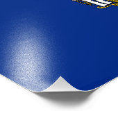 Vlag van de staat Wisconsin Foto Afdruk (Hoek)