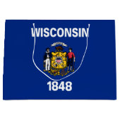 Vlag van de staat Wisconsin Groot Cadeauzakje (Voorkant)