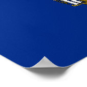 Vlag van de staat Wisconsin Poster (Hoek)