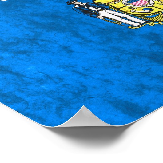 Vlag van de staat Wisconsin Poster (Hoek)