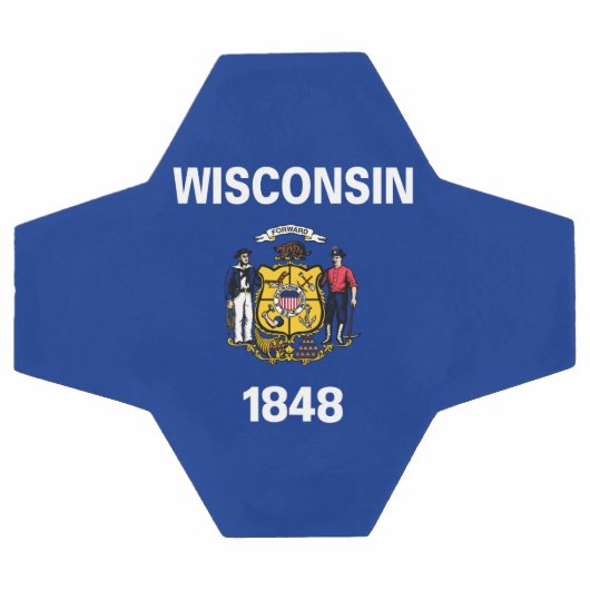 Vlag van de staat Wisconsin Voetbal (Enkel)