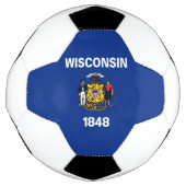 Vlag van de staat Wisconsin Voetbal (Voorkant)