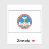Vlag van de stad Addis Abeba, Ethië Sticker (Vel)
