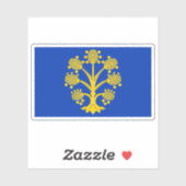 Vlag van de stad Appleby-in-Westmorland, Engeland Sticker (Vel)